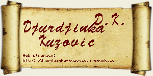 Đurđinka Kuzović vizit kartica